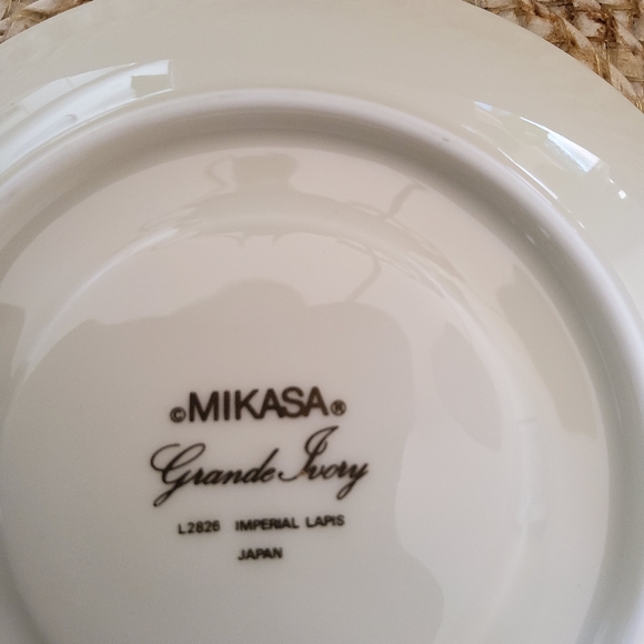 Mikasa Grande Ivory Imperal Lapis China Tea Coffee Cup and Saucer Set - Picture 5 of 6